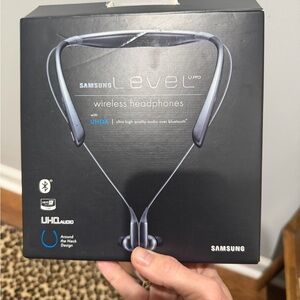 Samsung Level U Pro Wireless Neckband Headphones - Dark Gray
